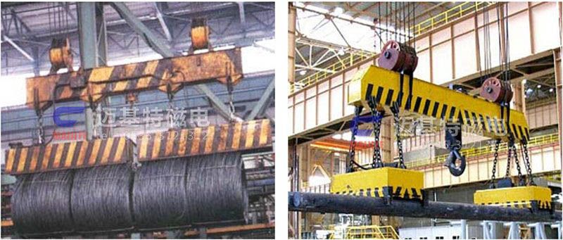 MW12系列、MW15系列吊運捆扎螺紋鋼、圓鋼用起重電磁鐵